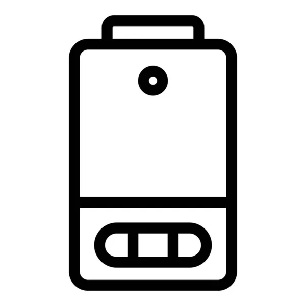 Gas water heater icon, outline style — ストックベクタ