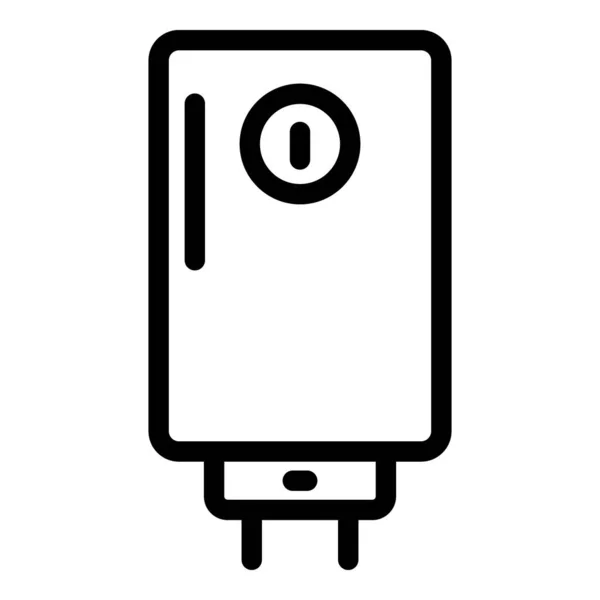 Icono de caldera eléctrica, estilo de contorno — Vector de stock
