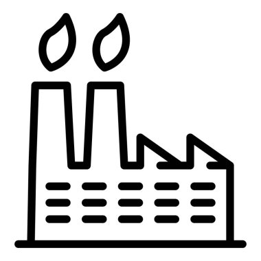 Geri dönüşüm fabrikası simgesi, özet biçimi