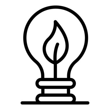 Eko geri dönüşüm ampul simgesi, özet biçimi