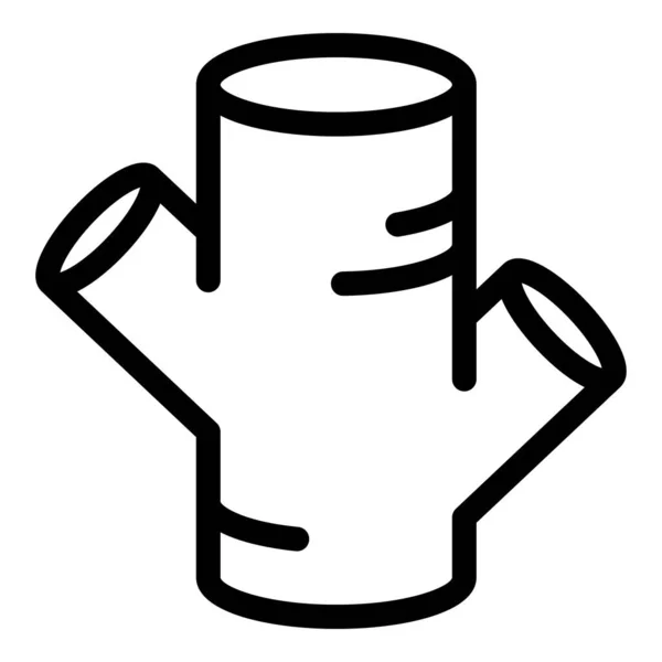 Kurkuma ikona, styl osnovy — Stockový vektor