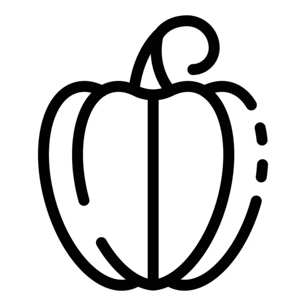 Иконка Паприка, стиль контура — стоковый вектор