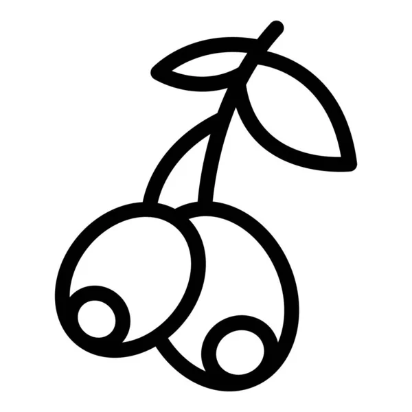 Olivenzweig-Symbol, Umrissstil — Stockvektor
