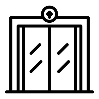 Büyük asansör simgesi, taslak biçimi