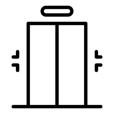 Modern asansör simgesi, taslak biçimi