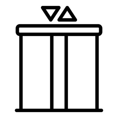 Hastane asansörü simgesi, taslak biçimi