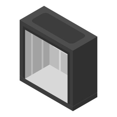 Büyük asansör simgesi, izometrik biçim