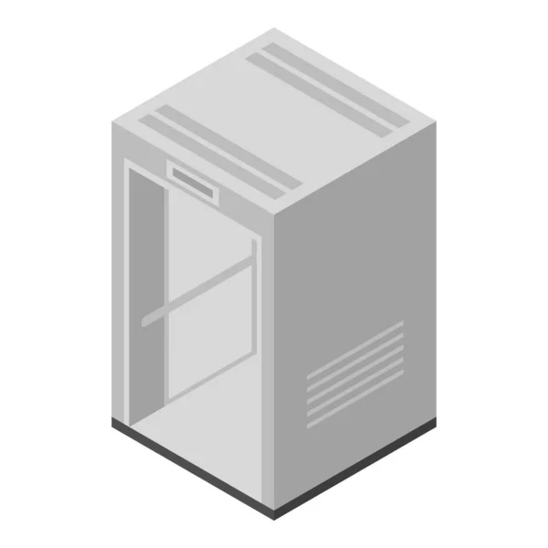 Hallway elevator icon, isometric style — Stock Vector