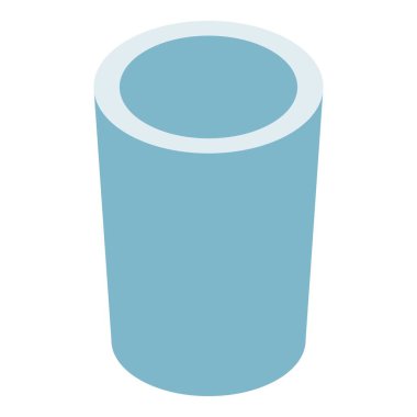 Geri dönüşüm kutusu simgesi, izometrik biçimi