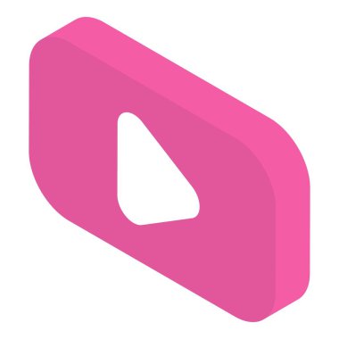 Video simgesi, izometrik biçimi çal