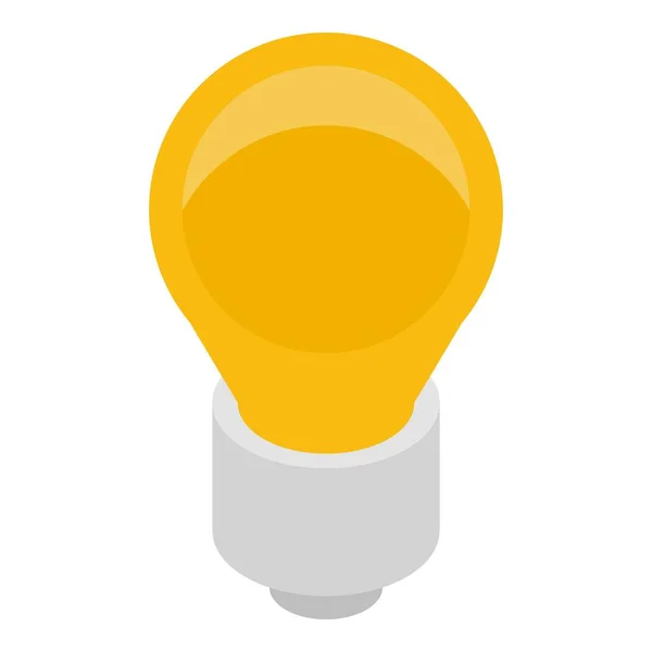 Ikona nápadu žárovky, izometrický styl — Stockový vektor