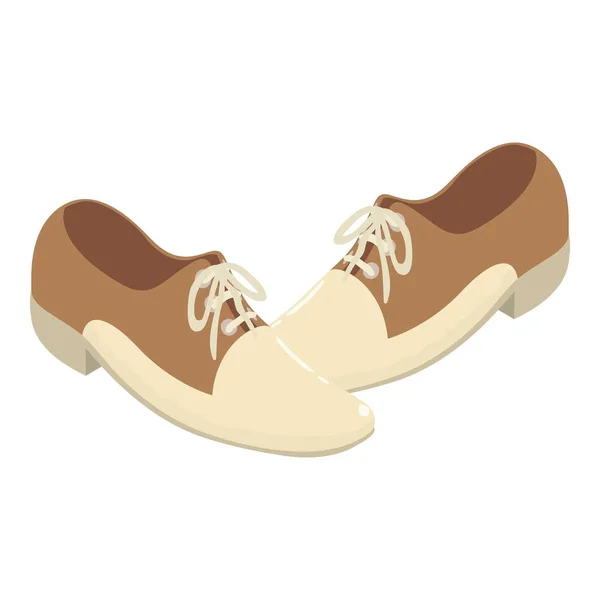 Icono de zapatos retro, estilo isométrico — Vector de stock