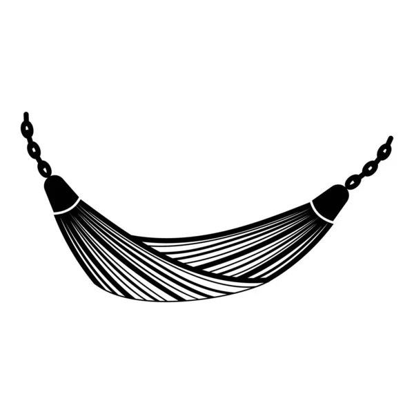Icono de la hamaca textil, estilo simple — Vector de stock