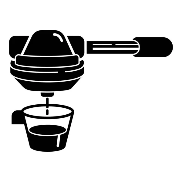 Ikon pembuat kopi Espresso, gaya sederhana - Stok Vektor