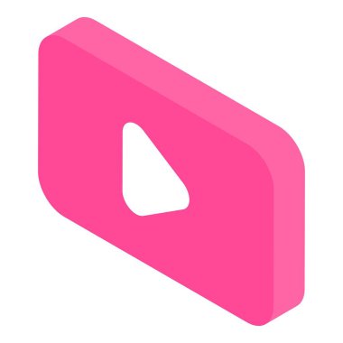 Video simgesi, izometrik biçimi çal