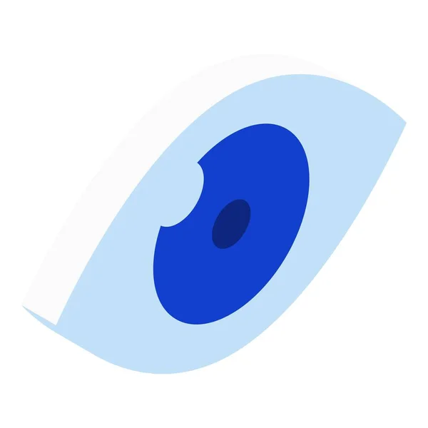 İnsan gözü simgesi, biyometrik stil — Stok Vektör