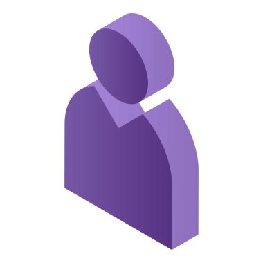 Adam avatar simge, izometrik stili