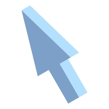 Fare imleç simgesi, izometrik stil