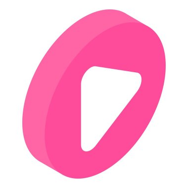 Video simgesi, izometrik biçimi çal