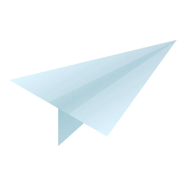 Ícone de avião de papel, estilo isométrico —  Vetores de Stock
