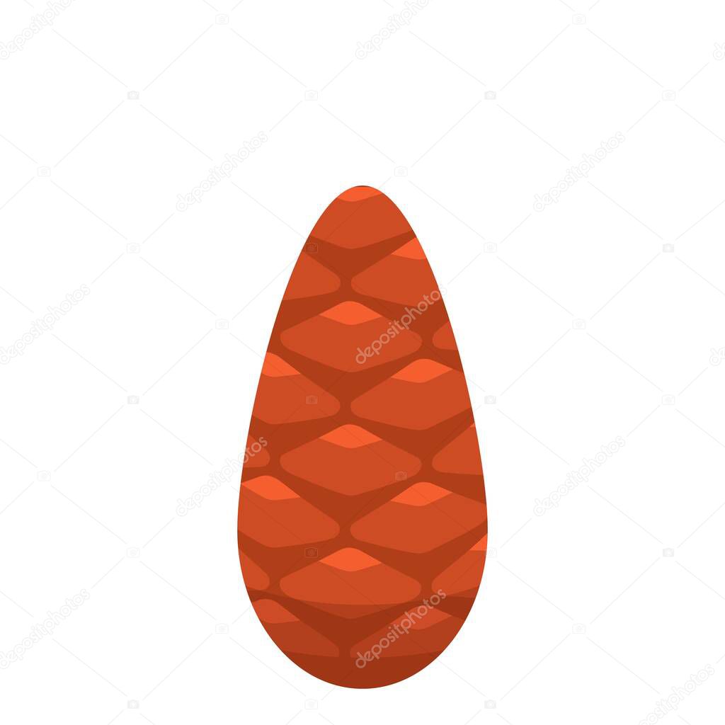 Pine cone icon, isometric style