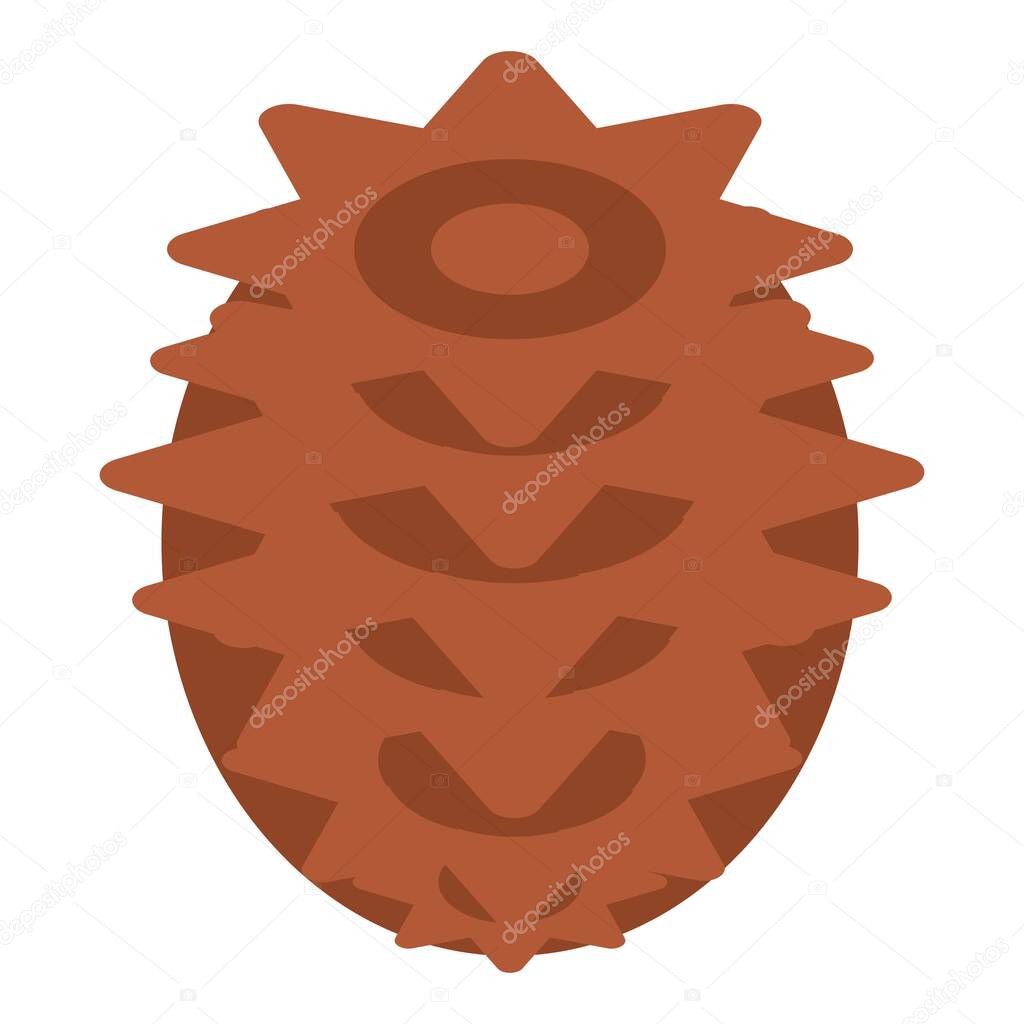 Needles pine cone icon, isometric style