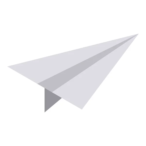 Paper plane icon, isometric style — Stock Vector