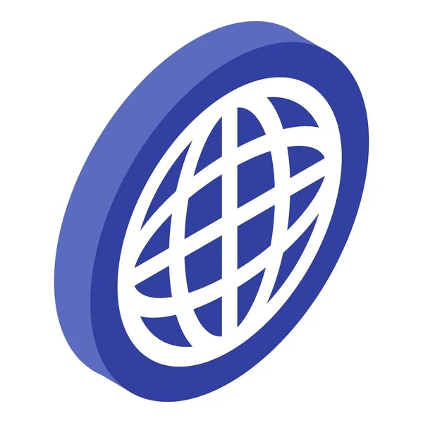 Ikona globálního znaku, izometrický styl — Stockový vektor
