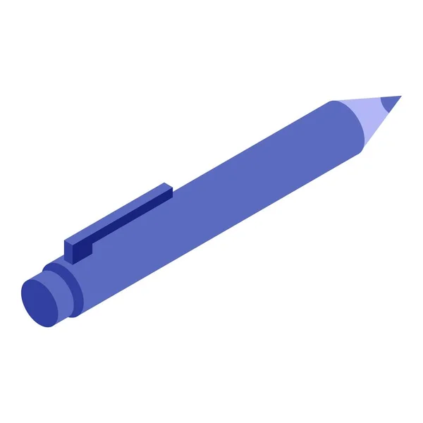 Ícone de caneta moderna, estilo isométrico — Vetor de Stock