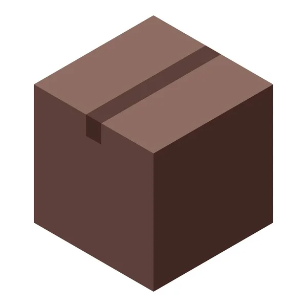 Paketkasten-Symbol, isometrischer Stil — Stockvektor