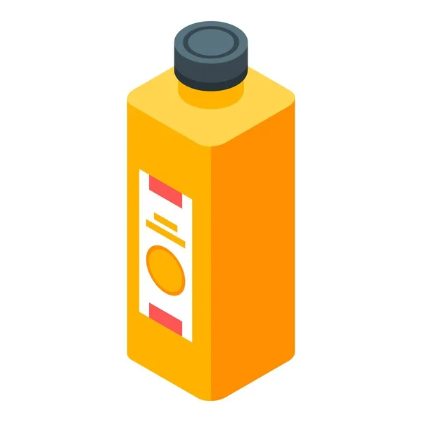 Narancslé palack ikon, izometrikus stílus — Stock Vector