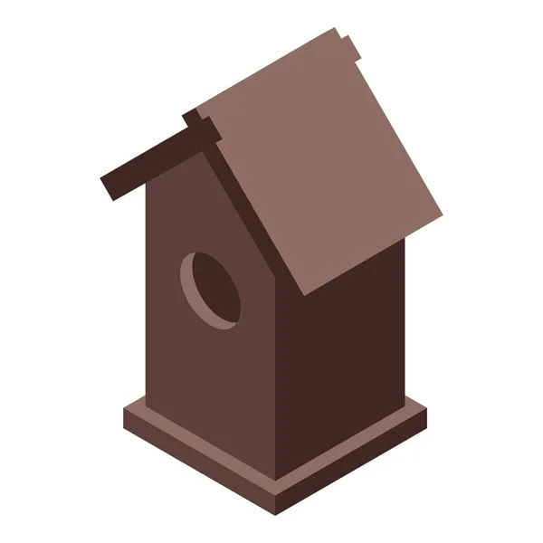 Класична піктограма пташиного будинку, ізометричний стиль — стоковий вектор