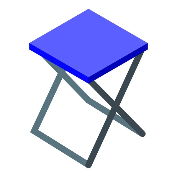 Ikona krzesła turystycznego w stylu izometrycznym — Wektor stockowy