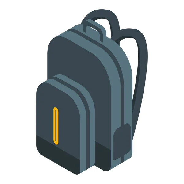 Ikona turistického batohu, izometrický styl — Stockový vektor