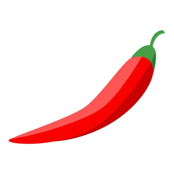 Vörös chilipaprika ikon, izometrikus stílus — Stock Vector
