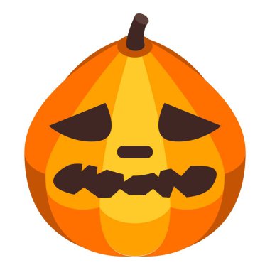 Şeytani balkabağı simgesi, izometrik stil