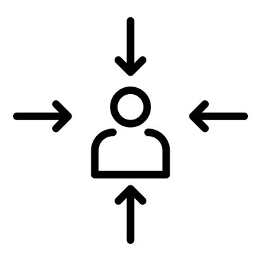 Profesyonel kariyer simgesi, taslak biçimi