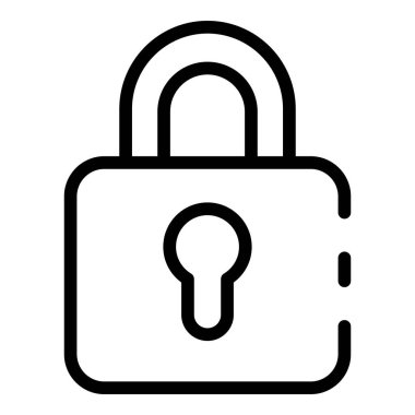 Eski asma kilit simgesi, özet biçimi