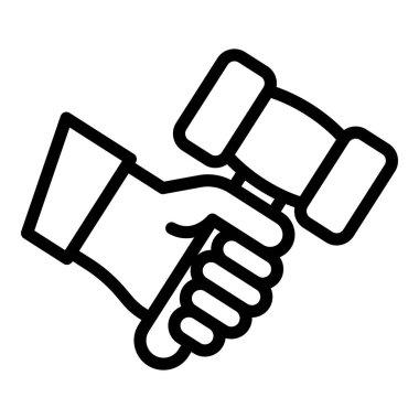 Yargıç çekiç simgesi, taslak biçimi