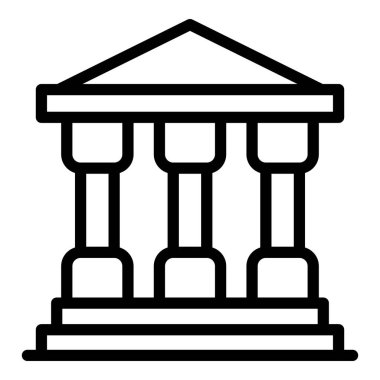 Adalet binası simgesi, özet biçimi