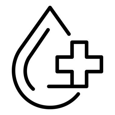 Kan damlası simgesi, özet biçimi