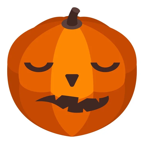 Pumpkin icon, isometric style — Stock Vector