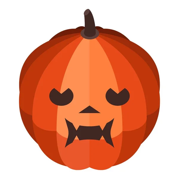 Squash pumpkin icon, isometric style — Stock Vector