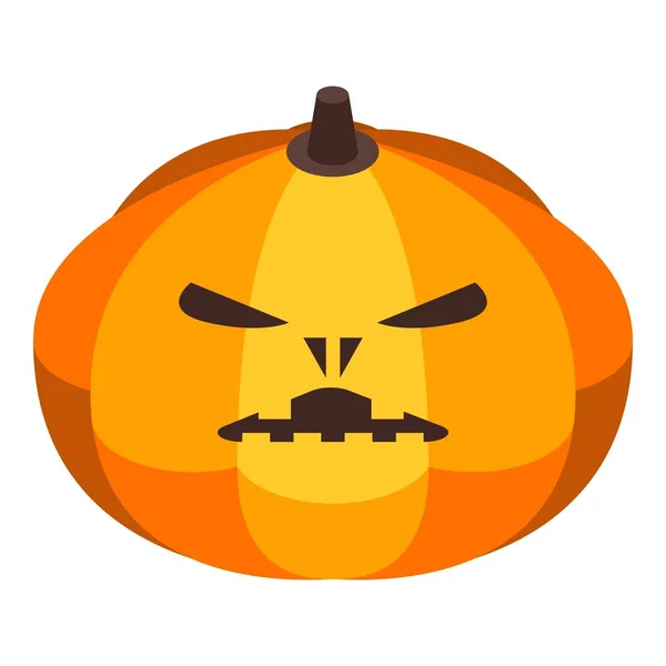Lantern pumpkin icon, isometric style — Stock Vector