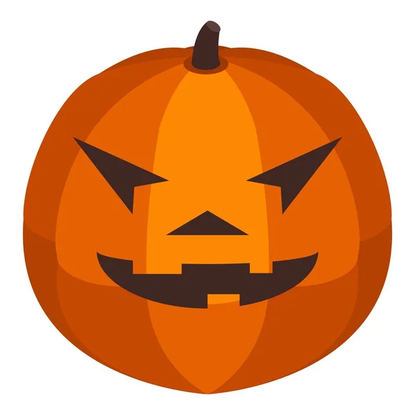 Icono de la calabaza de Halloween decoración, estilo isométrico — Vector de stock