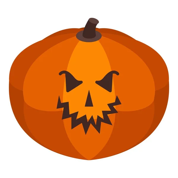 Récoltez l'icône de citrouille d'Halloween, style isométrique — Image vectorielle