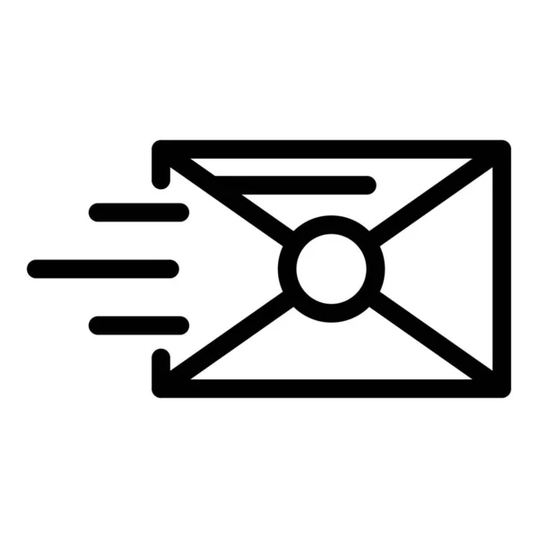 Mailbox-Symbol, Umrissstil — Stockvektor