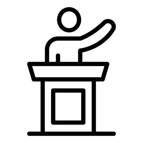 Ref-speaker icon, outline style — стоковый вектор