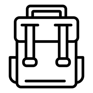 Okul sırt çantası simgesi, özet biçimi