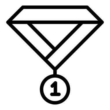 Altın Okul Madalyası ikonu, taslak tarzı